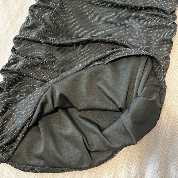 Black Sparkly Mini Dress - Picture 8 of 9